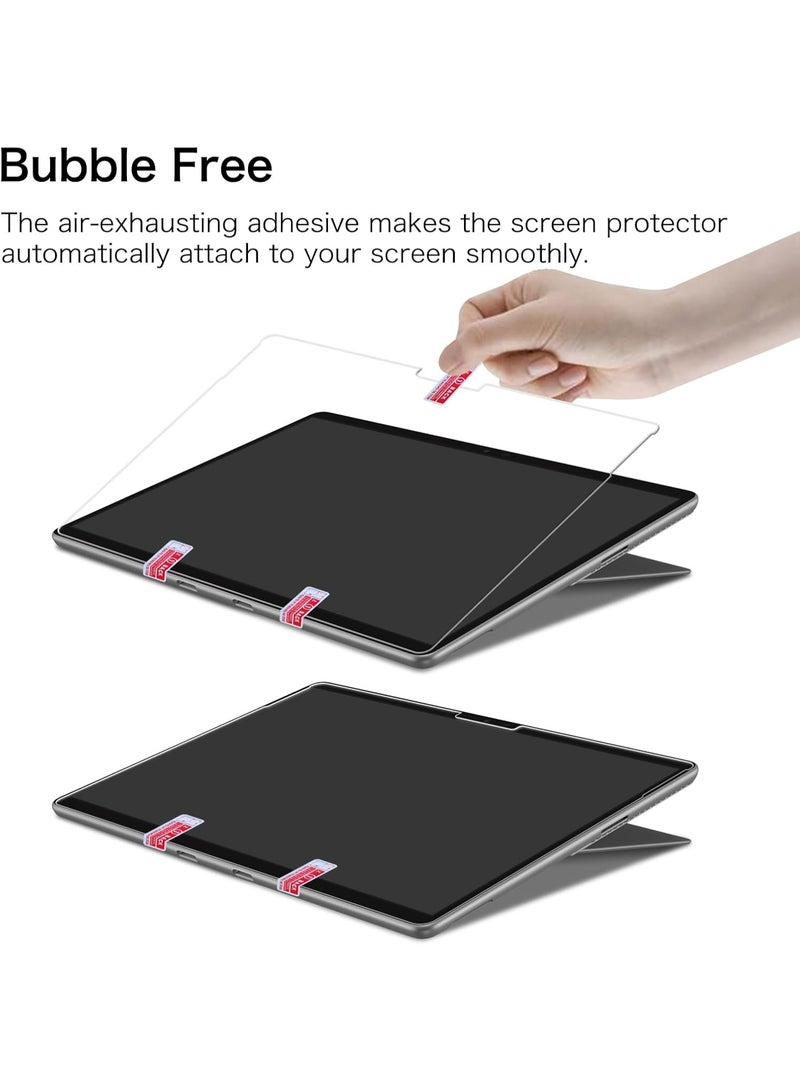2Packs Screen Protector for 13 inch Microsoft Surface Pro 11/10/9/8/X, 9H Tempered Glass/HD Clear/Anti Scratch/Support Surface Pen - Image 2